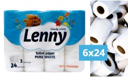 Lenny 6x24 WC-papír MEGA PACK