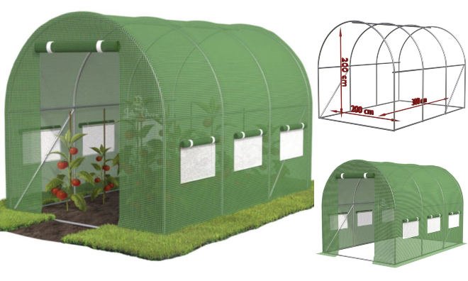 UV5 Fémvázas fóliasátor 3 x 2 x 2 m