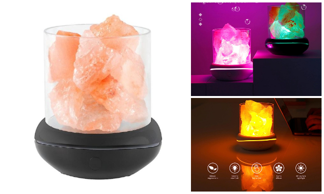 LED himalája sókristály lámpa