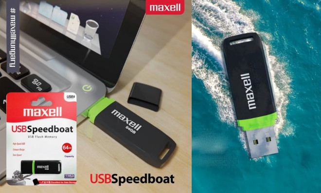 64 GB Maxell SpeedBoat Pendrive