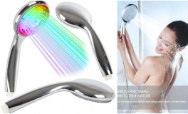 RGB LED króm kézi zuhanyfej