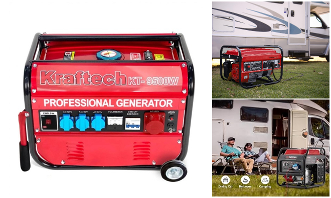 Kraftech benzines generátor 9500W