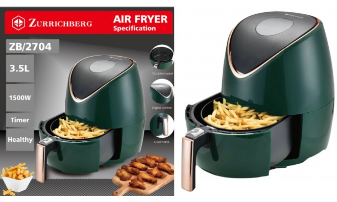 Zurrichberg Air Fryer 3,5L Zöld