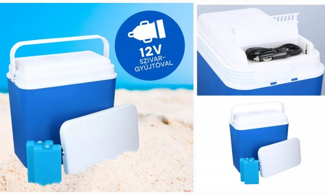 Elektromos hűtőtáska 2db jégakkuval
