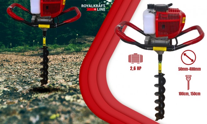 RoyalKraft benzines talajfúró