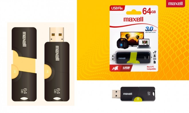 64 GB Maxell Flix USB 3.0 Pendrive