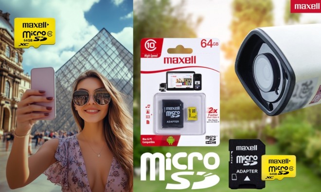 64GB Maxell MicroSDXC Memóriakártya