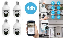 4 db Wifi Smart IP 360 kamera szett