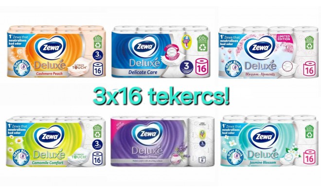 3 x16 t. Zewa XXL Pack toalettpapír