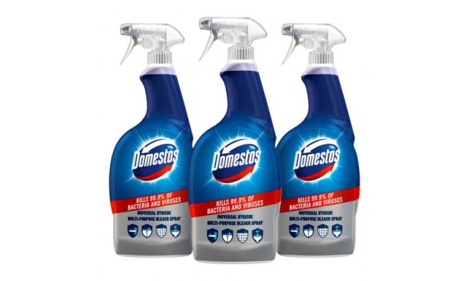 3x750ml Domestos Universal Hygiene