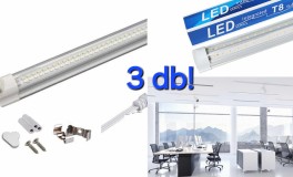 3 db Dupla soros 30W LED fénycső