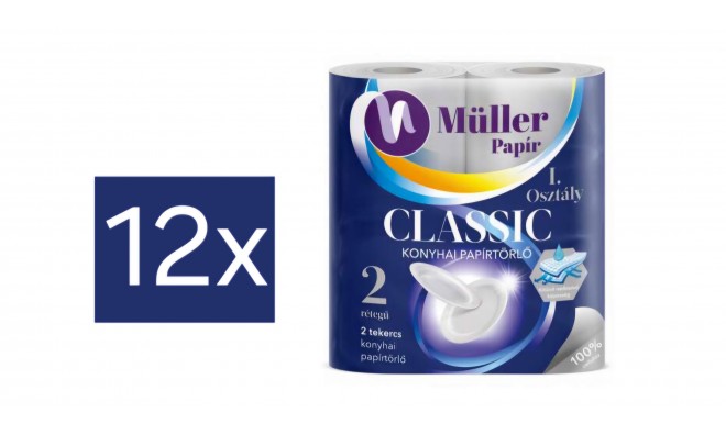 12x2 tek. Müller Classic papírtörlő