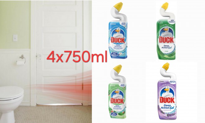 4x750ml Duck Deep Action Gel