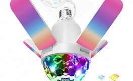 E27 UFO2 Lámpa 4db RGB LED Szárnyak