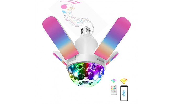 E27 UFO2 Lámpa 4db RGB LED Szárnyak