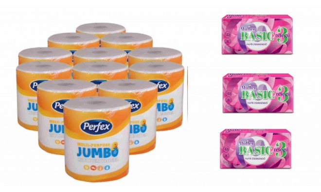 12 db PERFEX JUMBO PAPÍRTÖRLŐ