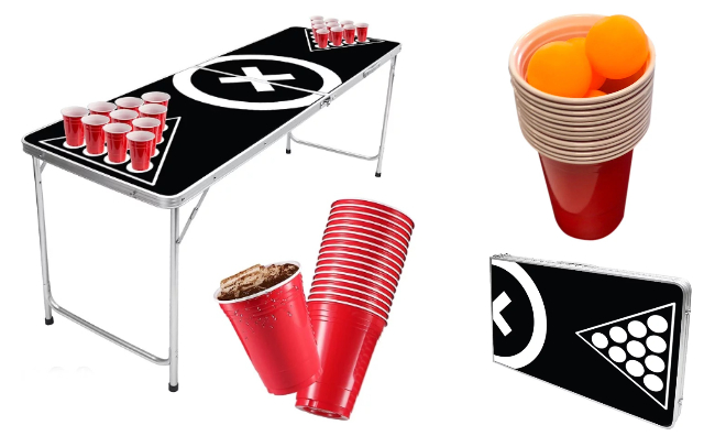 BeerPong asztal kiegészítőkkel