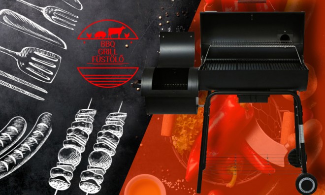 Kerti BBQ és grill sütő  4