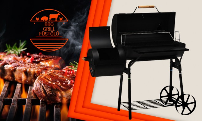 Kerti BBQ és grill sütő 
