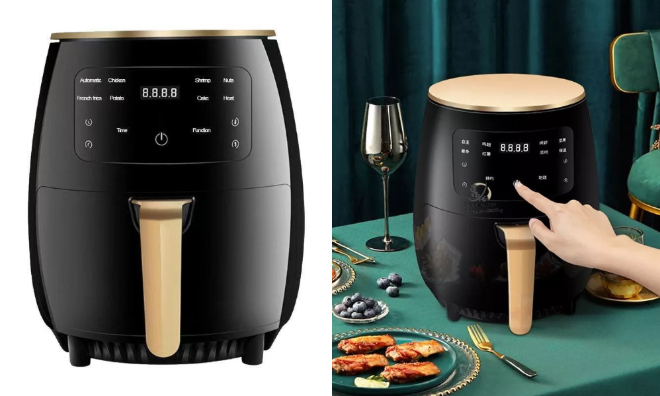 XXL LCD kijelzős Air Fryer 6 L