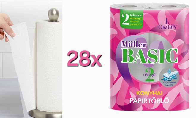 MÜLLER Basic 28x2 tek. Papírtörlő