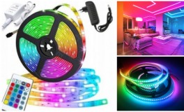 RGB színes LED szalag szett - 5 m