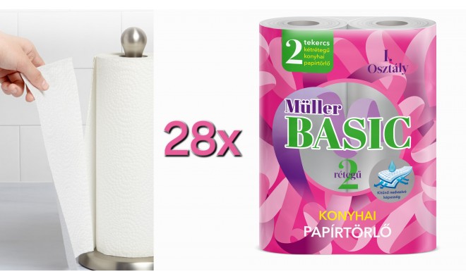 MÜLLER Basic 28x2 tek. Papírtörlő