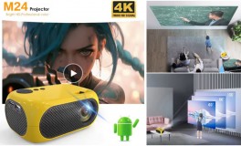 M24 Mini 4K HD LED Projector 1080P