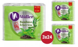 MüllerLux 4 rétegű WC papír 3x24 Db