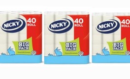 3 Db Nicky BIG PACK toalettpapír