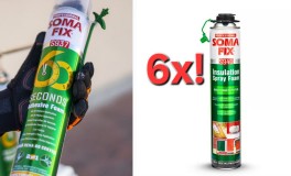 6x 750ml SomaFix 2IN1 ragasztóhab