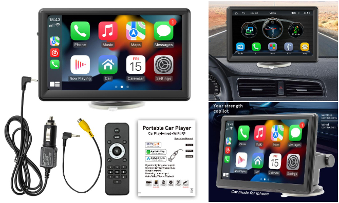 7 hüvelyk Apple CarPlay multimédia