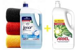 Lenor öblítő 5L+ARIEL Universal 5L