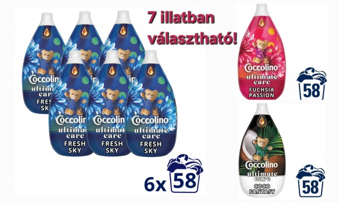 Coccolino öblítő 6 x 870 ml