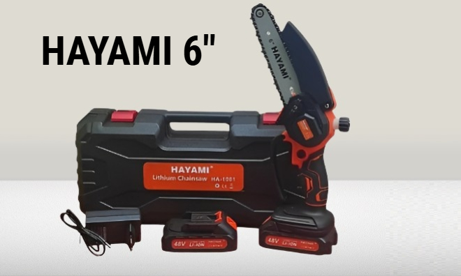 HAYAMI 6'' 2 akkus láncfűrész 48V