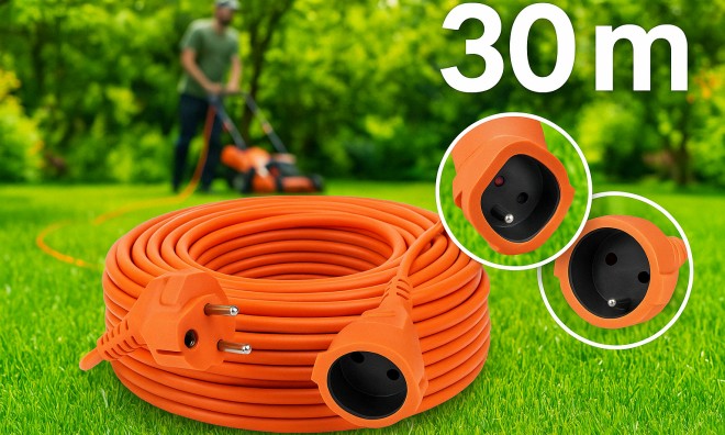 30 m kerti Lengő hosszabbító kábel
