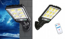1+1 180W LED napelemes fali lámpa
