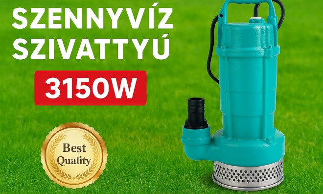 Domotec Szennyvízszivattyú – 3150W