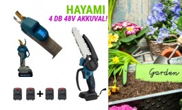 Hayami 4 akkus kerti szerszám szett