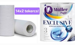 14x2db Müller Exclusive Papírtörlő