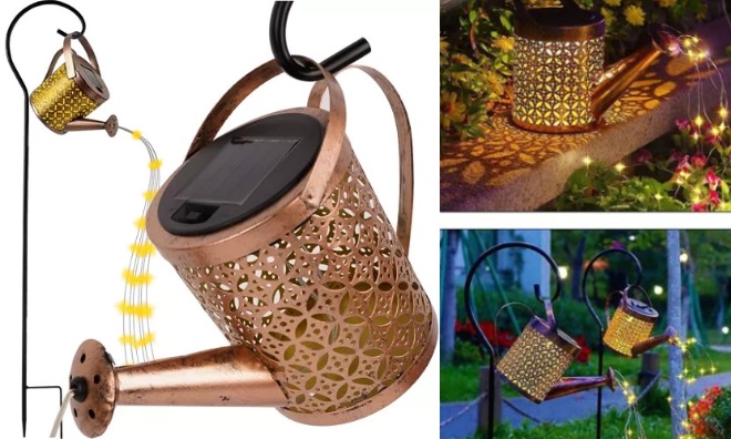 Napelemes Kerti LED Öntözőkanna