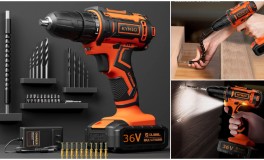 Kimiyo Pro 2Akkus 36V fúrógép szett
