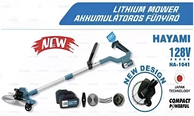 Hayami 128V akkus fűkasza+extra fej