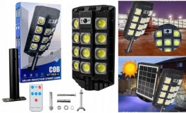 Napelemes COB LED-es utcai lámpa
