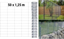 Horganyzott acél kerítés 50 x 1.25m