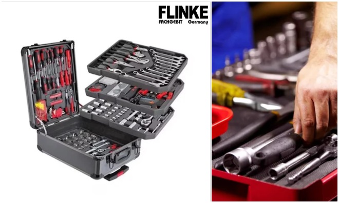 Flinke 608 r. racsnis szerszámszett