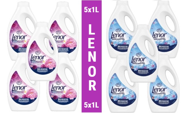 Lenor folyékony mosószer 5x1L 