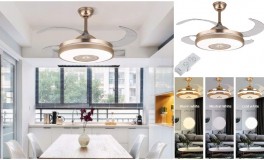 42'' Arany LED Csillárventilátor