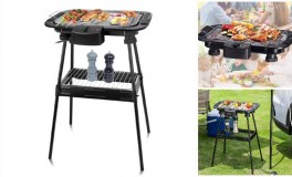Elektromos barbeque grill lábakkal