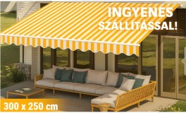 Csuklókaros napellenző 300 x 250 cm